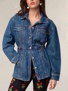 Rouje Paris Fitted Denim Jacket, Size 36 (US 4), Style "Jamal"